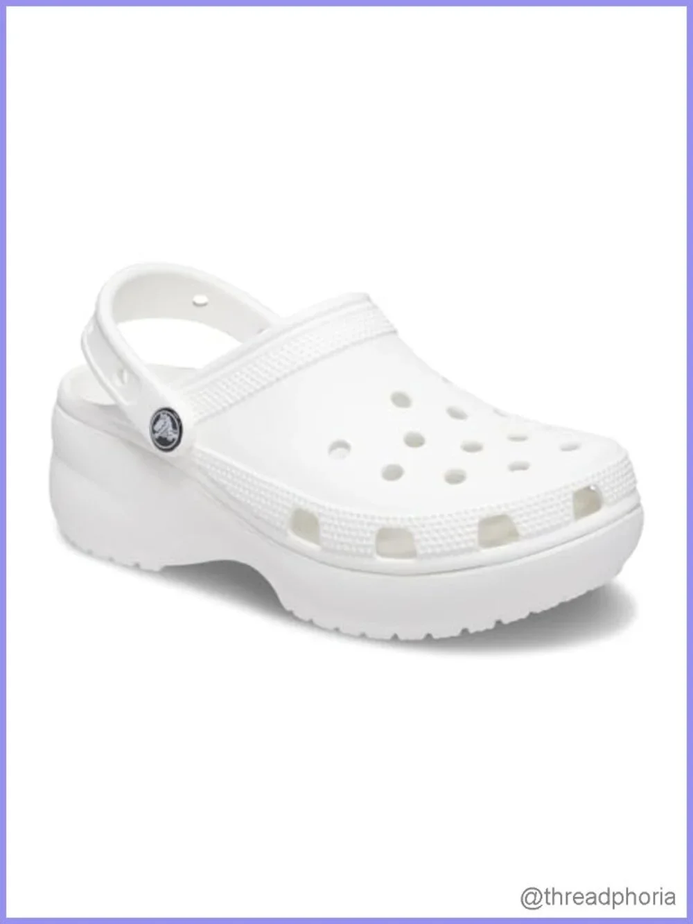 Crocs Classic Platform Clog Pull-On Waterproof Comfort Shoes